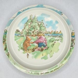 Vintage Disney Classic Winnie The Pooh Melamine Plate